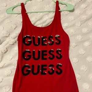 Guess sparkle tank size small